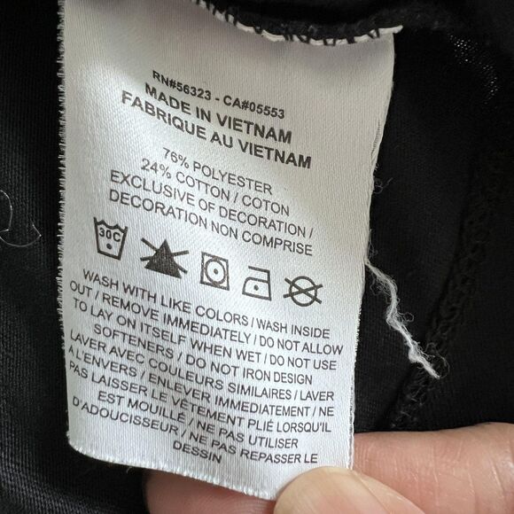 Nike Shirt Womens Small Black Cropped Tee Swoosh Logo Short Sleeve AR3064-010 - Picture 6 of 8